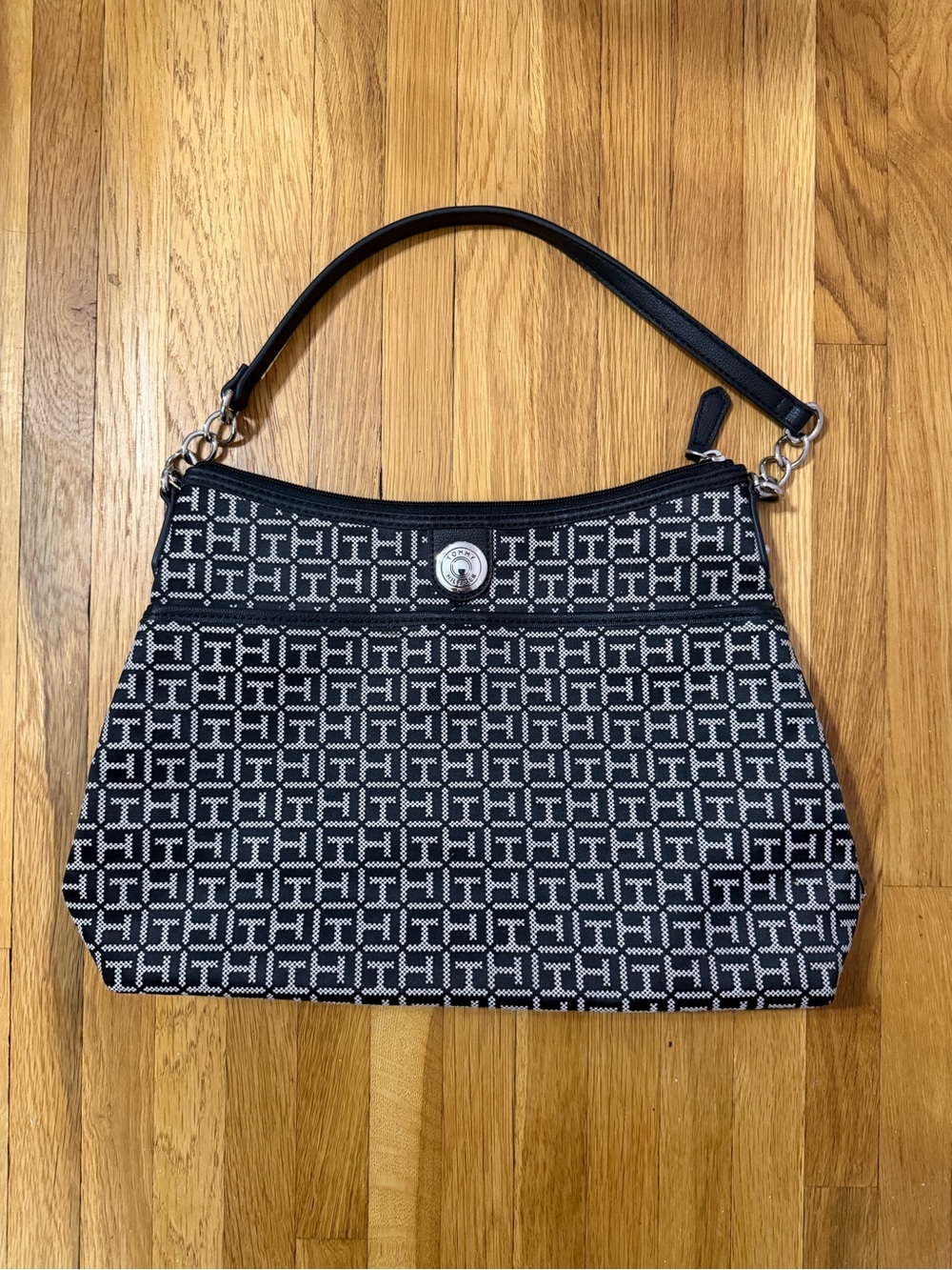 Tommy Hilfiger monogram logo handbag shoulder bag